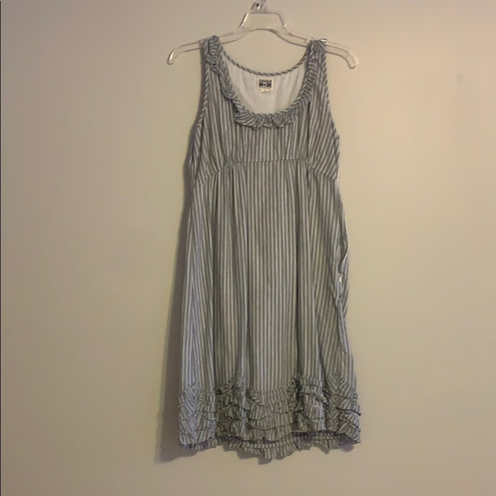 Converse Striped Ruffle Dress